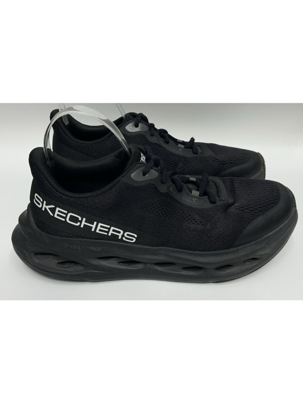 Skechers Max Cushioning Glide-Step Sneakers Men’s 9.5 WW Extra Wide Black 220427